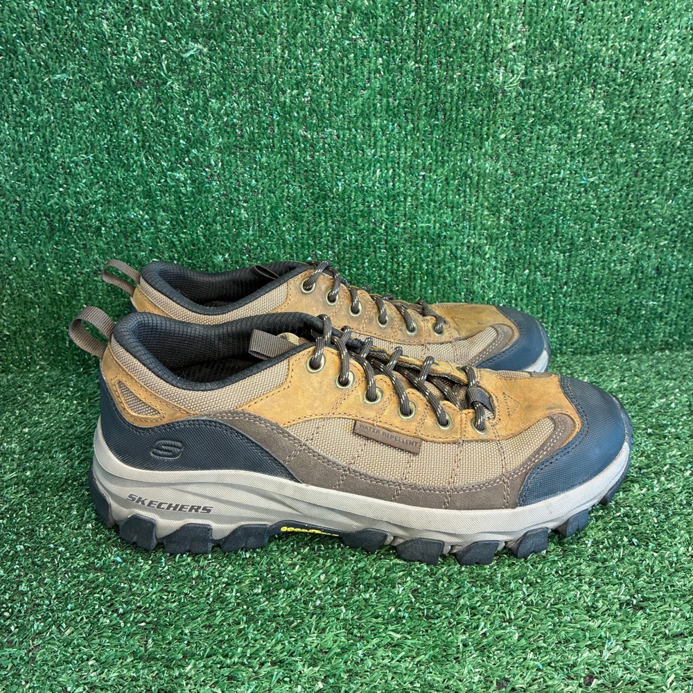 Skechers Edgemont Relaxed Fit Water Repellent Gorp Hiking Sneakers Brown Mens 11